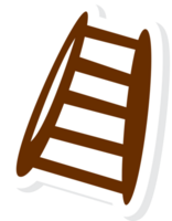 Fireman ladder vector