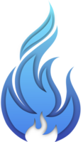 fuego azul vector