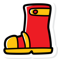 Fireman boot vector