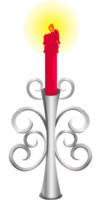 candle stick on fire vector