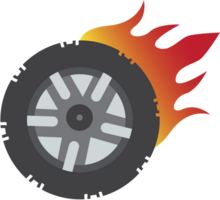 Burnout wheel vector