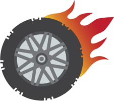 Burnout wheel vector