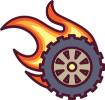 Burnout wheel vector