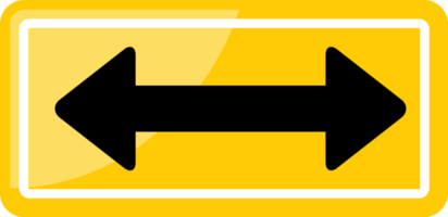 pass on either road sign vector