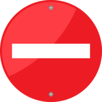 no entry road sign vector