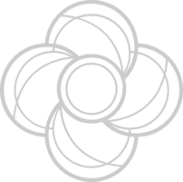 Flower outline vector