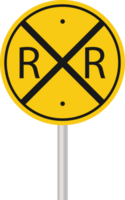 cross railroad sign vector