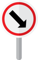 pass on this side road sign vector