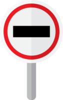 no entry road sign vector