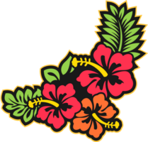flor de hawaii vector