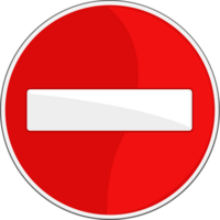 no entry road sign vector