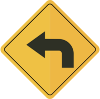 turn left vector