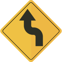 divided road sign vector