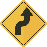 divided road sign vector