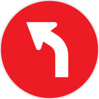 curve road sign vector