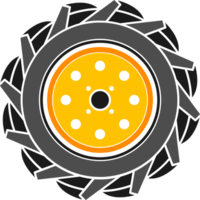 tractor tire vector