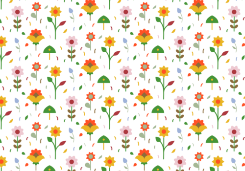 patrón de flores vector