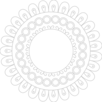 Flower circle vector