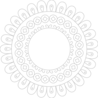 Flower circle vector