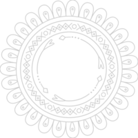 Flower circle vector