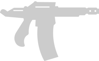 submachine gun vector