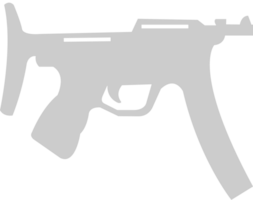 submachine gun vector