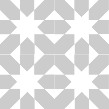 cuadrado de patrón geométrico vector