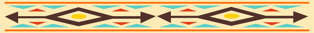 Geometric native border vector