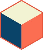 cubo geométrico vector