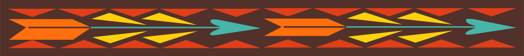 Geometric native border vector
