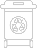 icono de papelera de reciclaje vector