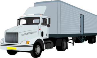 semi-tractor truck vector