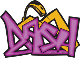 Graffiti typography vector