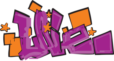 Graffiti typography vector