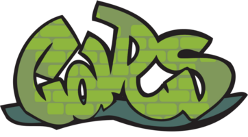 Graffiti typography vector