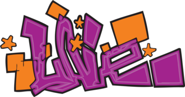 Graffiti typography vector