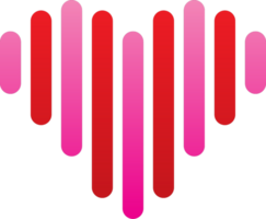 Heart logo beat vector