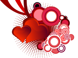 Heart background vector