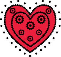 Heart hand drawn vector