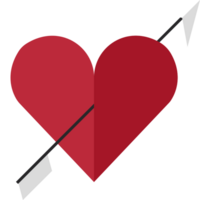 Heart arrow vector