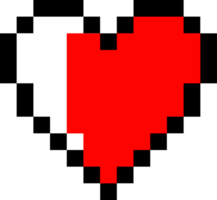 Heart Pixelate vector