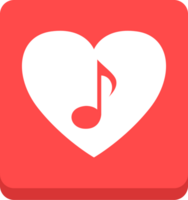 Heart music vector