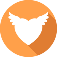 Heart wing vector