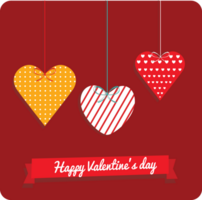 Heart valentine's card vector