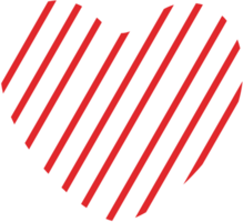 Heart with pattern vector