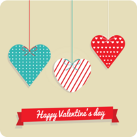 Heart valentine's card vector