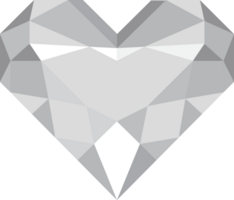 Heart diamond vector