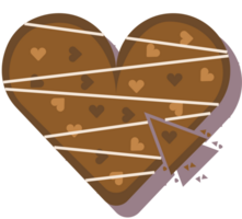 pastel de corazón vector