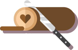 Heart cake vector