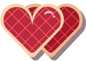 Heart pie vector